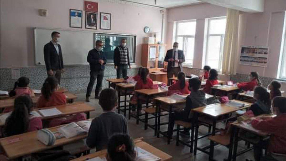 2020-2021 Eğitim Öğretim Yılı II. Dönem yüz yüze eğitim öğretime başlayan Değirmenköy ve Gölçayır İlkokullarına Ziyaret